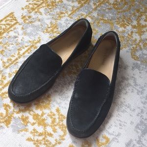 Cole Hann Black Suede Loafers